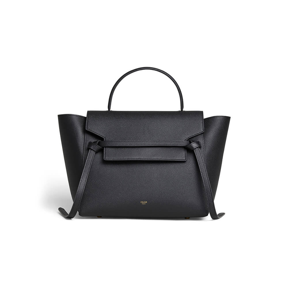 Women Celine Mini Belt Bag In Grained Calfskin Leather