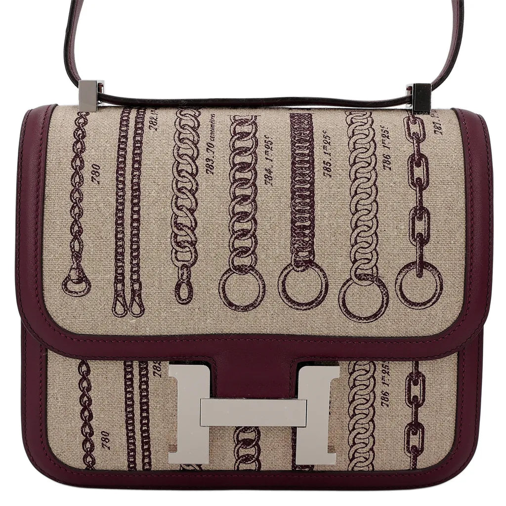 Hermes Constance Toile de Camp Dechainee Bag