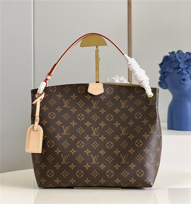 Louis Vuitton Monogram Canvas Graceful PM Beige Bag