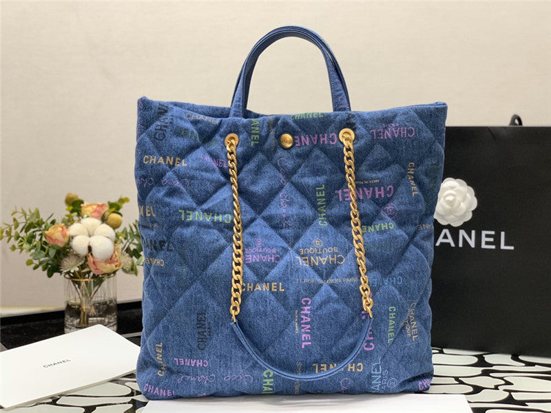 Chanel Denim Mood Shopping Tote Bag - Affordable Luxury Bags at Pochettebag