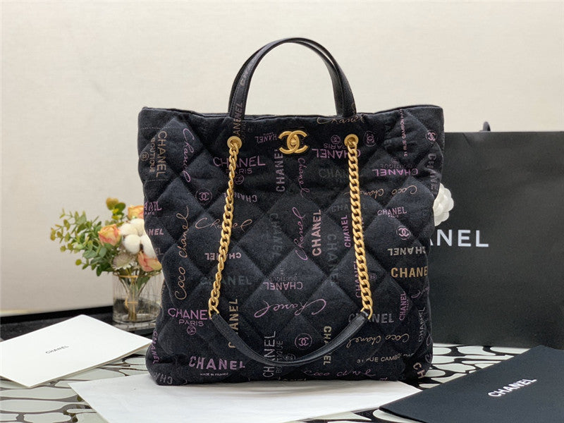 Chanel Denim Mood Shopping Tote Bag