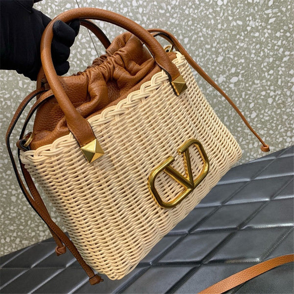 Valentino Garavani Wicker Bucket Bag - Affordable Luxury Bags by Pochettebag