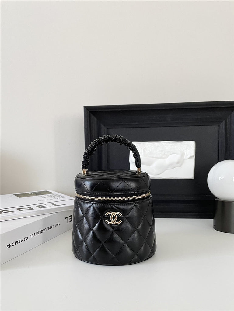 Chanel CC Ruched Vanity Case Bag