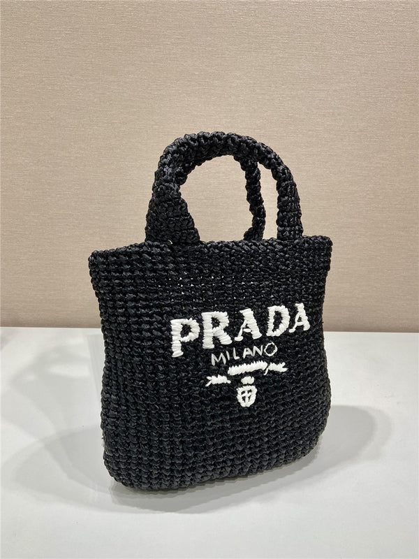 Prada Small Crochet Tote Bag | Affordable Luxury Bags at Pochettebag