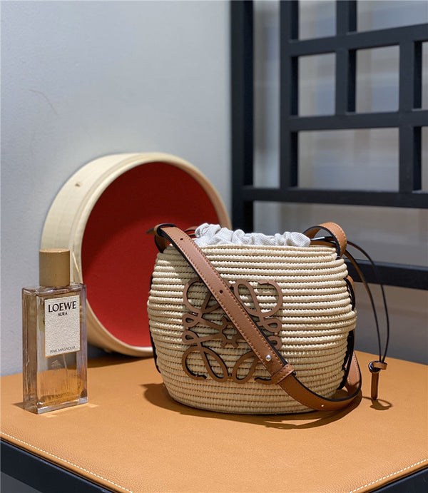 Loewe Paula's Ibiza Beehive Raffia Basket Bag - Affordable Luxury Handbags | Pochettebag