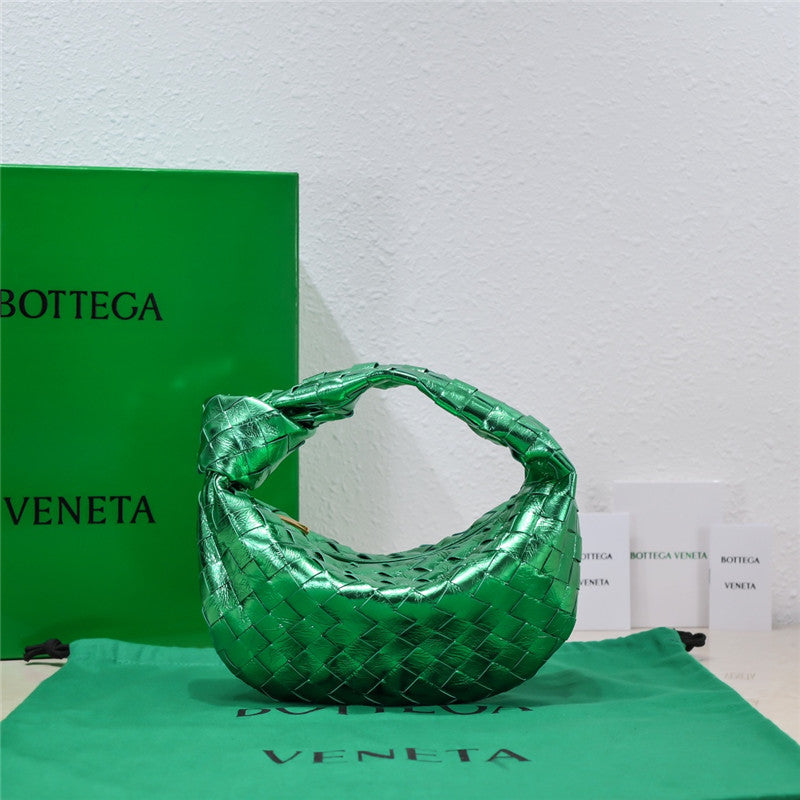 Bottega Veneta Metallic Nappa Intrecciato Mini Jodie Bag - Affordable Luxury Bags by Pochettebag