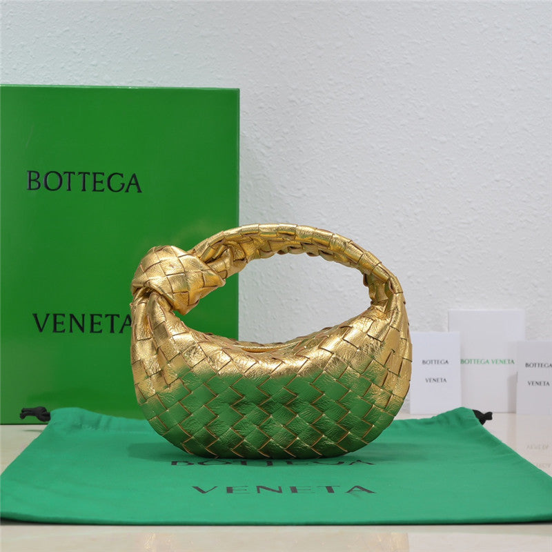 Bottega Veneta Metallic Nappa Intrecciato Mini Jodie Bag - Affordable Luxury Bags by Pochettebag