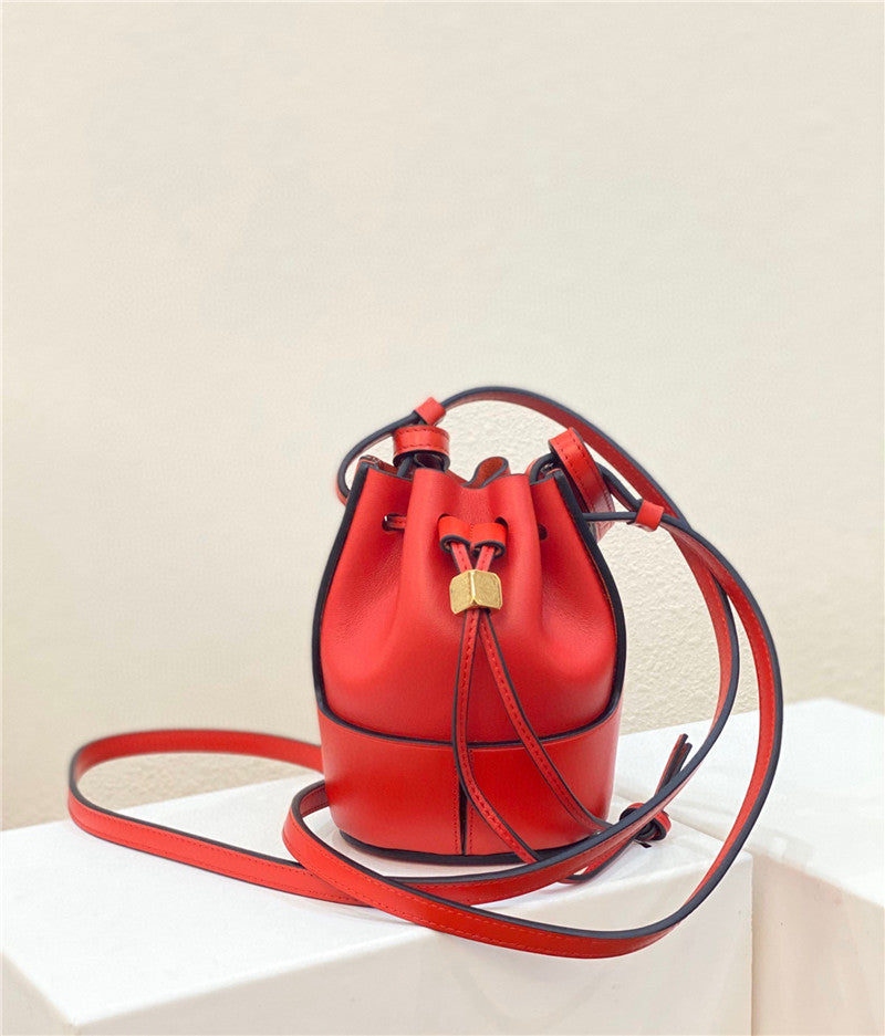 Loewe Red Mini Leather Balloon Bag