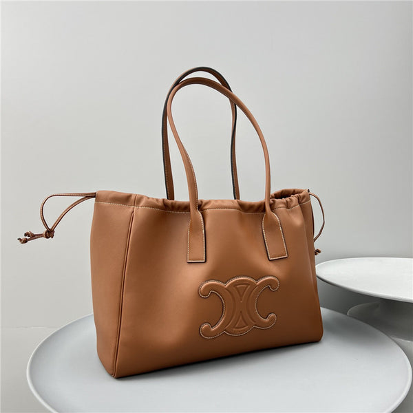 Celine Cabas Drawstring Cuir Triomphe - Luxurious Affordable Leather Bags by Pochettebag