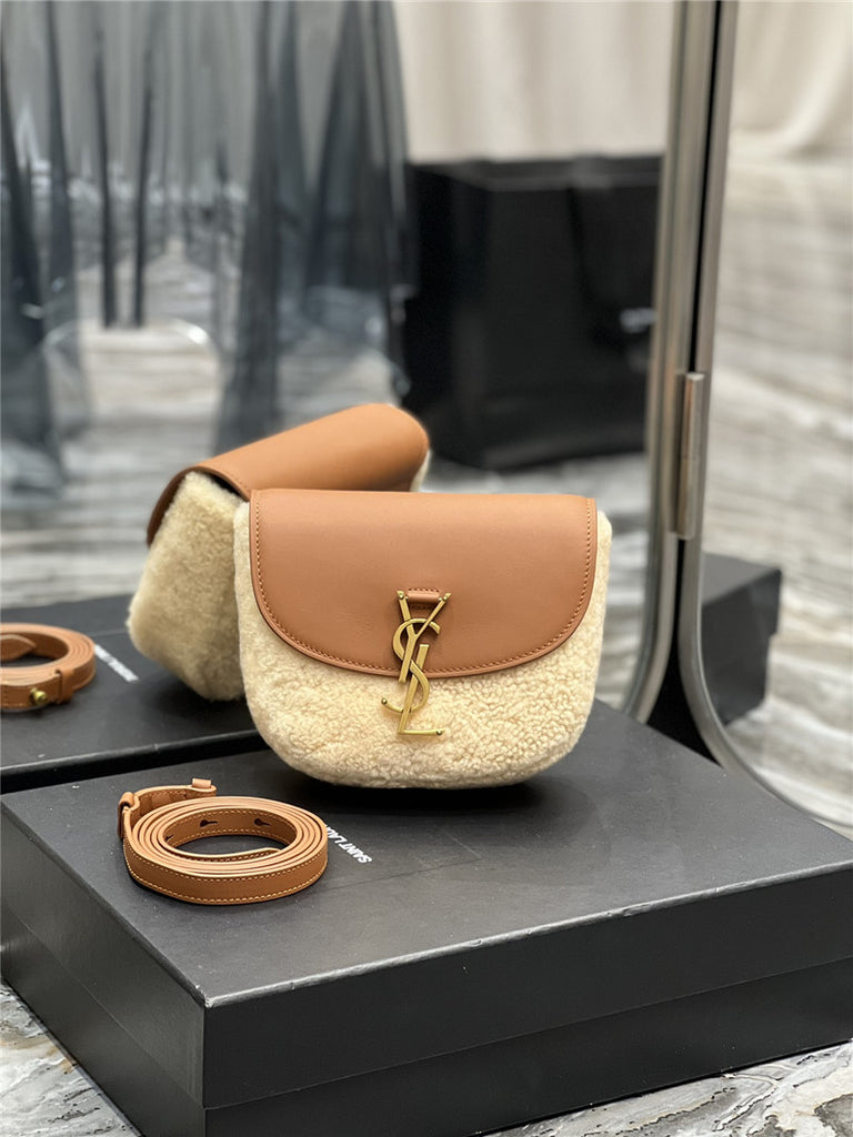 Saint Laurent Brown Kaia Medium Bag