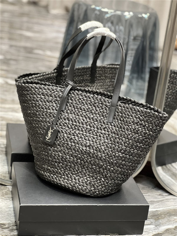 YSL Panier Raffia Tote Bag - Affordable Luxury Bags by Pochettebag