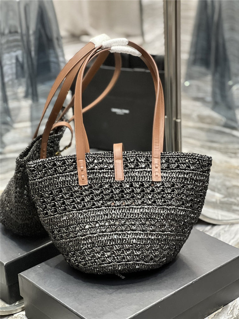 YSL Panier Raffia Tote Bag - Affordable Luxury Bags by Pochettebag