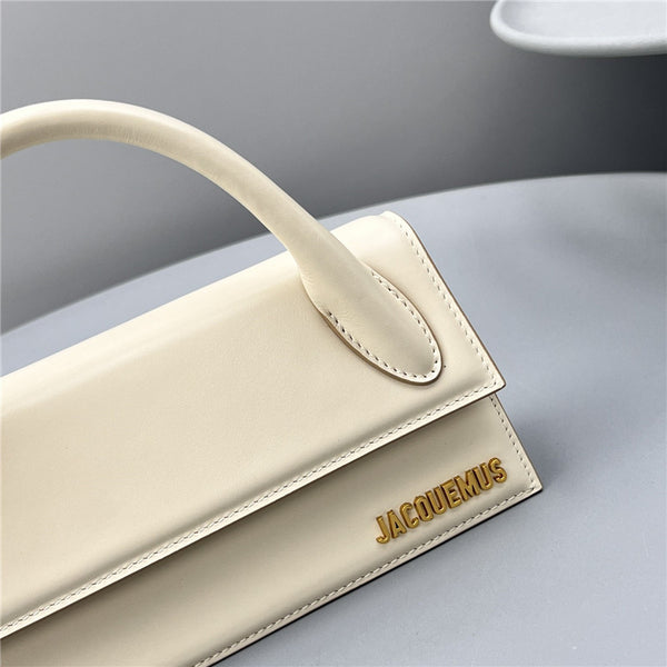 Jacquemus Le Long Cream Leather Bag - Elegant Affordable Luxury Bags by Pochettebag