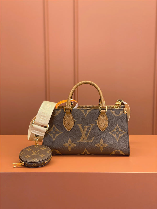 LOUIS VUITTON Onthego East West Monogram Reverse Monogram Giant