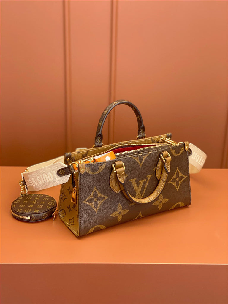 LOUIS VUITTON Onthego East West Monogram Reverse Monogram Giant