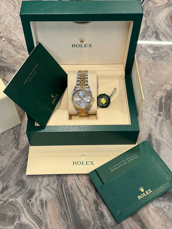 Rolex Datejust 36mm 126233 Yellow Gold x Silver x Diamonds