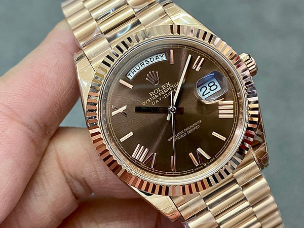 Rolex Day-Date 228235 - Rose Gold Superclone | Affordable Luxury Watch | Pochettebag