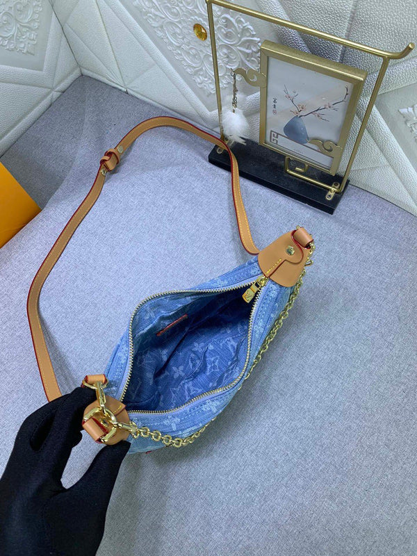 Louis Vuitton Monogram Casual Style Blue Bag