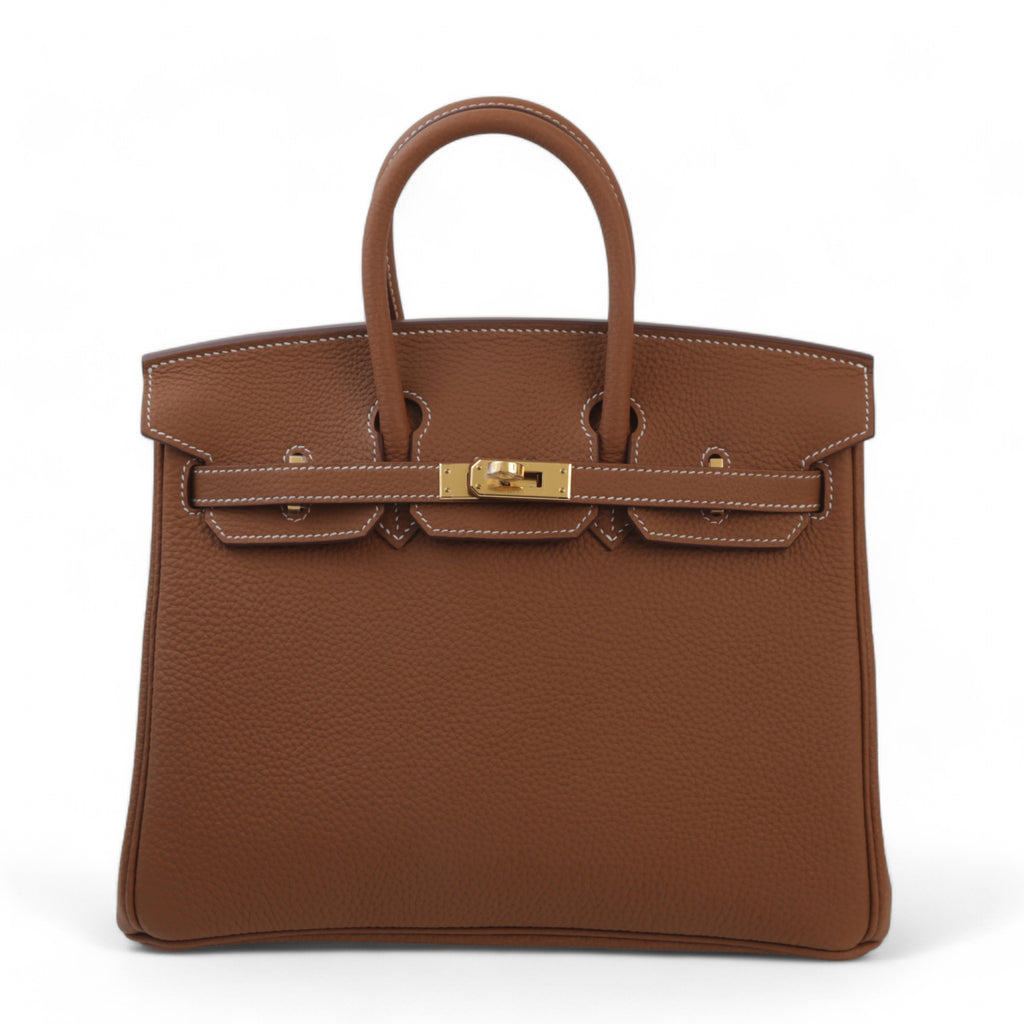 HERMÈS Birkin 40 handbag in Gold Togo leather with Palladium hardware